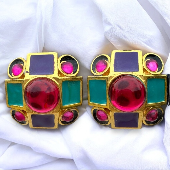 Vintage Jewelry - FABULOUS RETRO 1980s EARRINGS